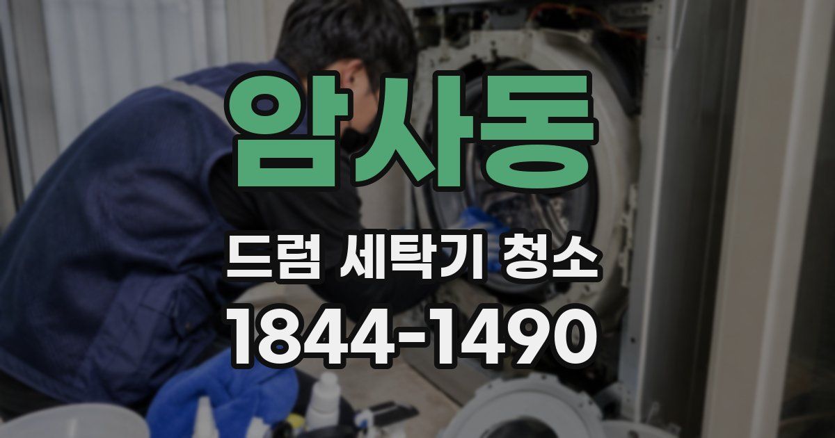 암사동 드럼 세탁기 청소