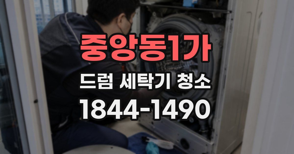 중앙동1가 드럼 세탁기 청소