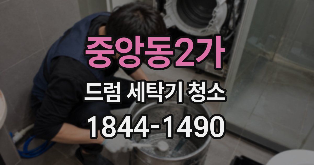 중앙동2가 드럼 세탁기 청소