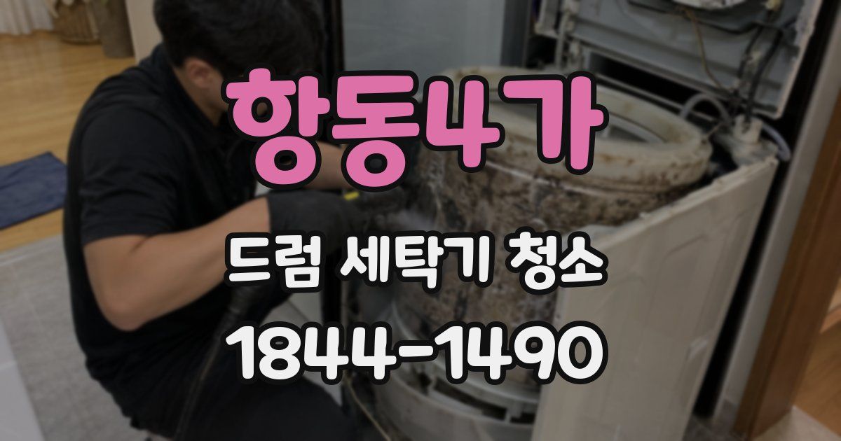 항동4가 드럼 세탁기 청소