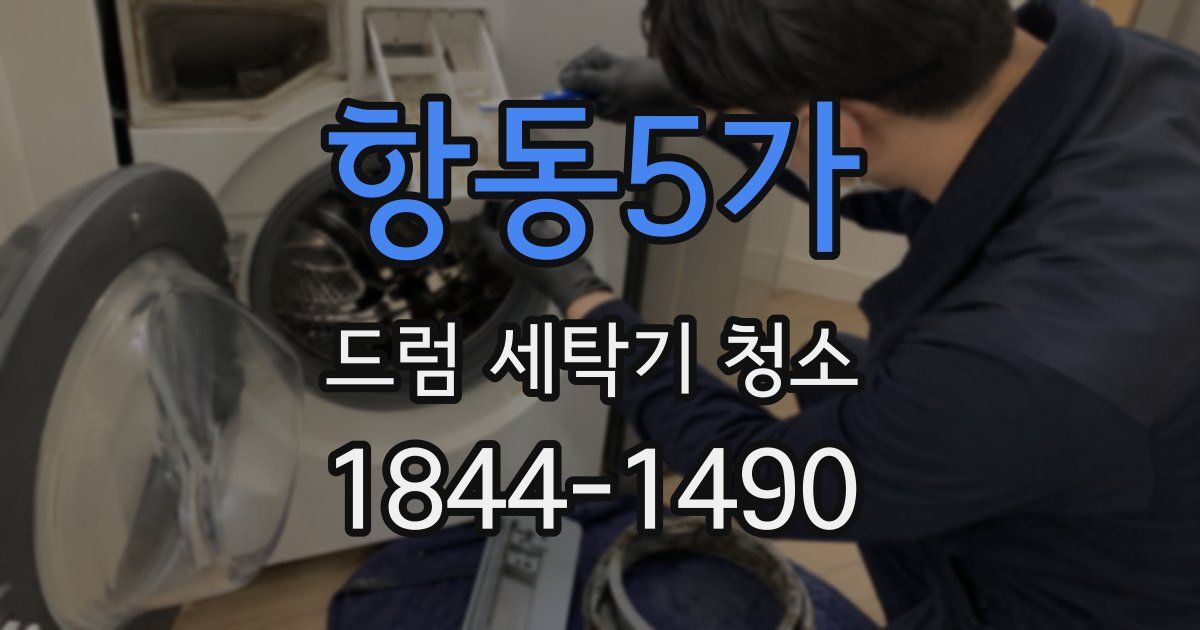 항동5가 드럼 세탁기 청소