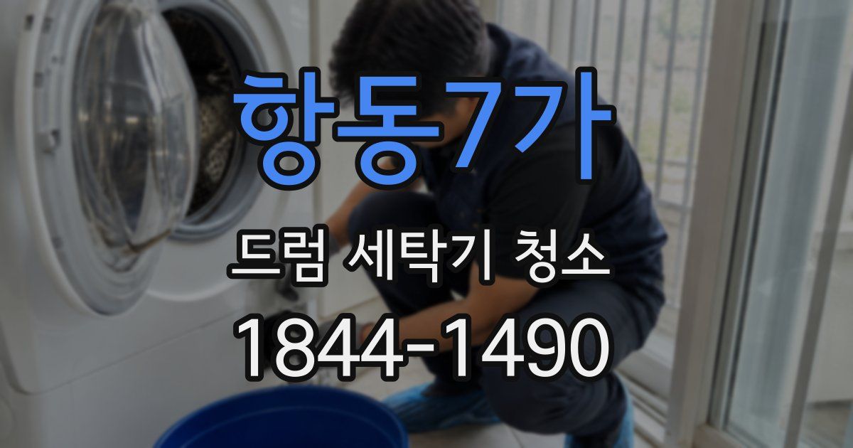 항동7가 드럼 세탁기 청소