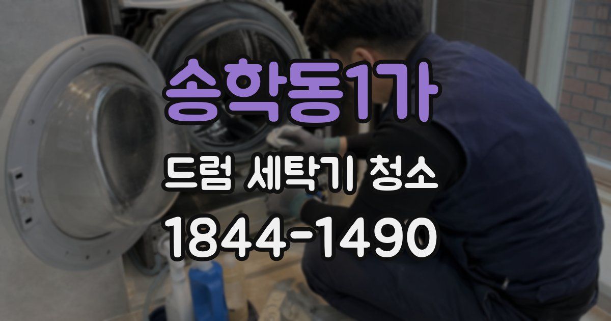 송학동1가 드럼 세탁기 청소