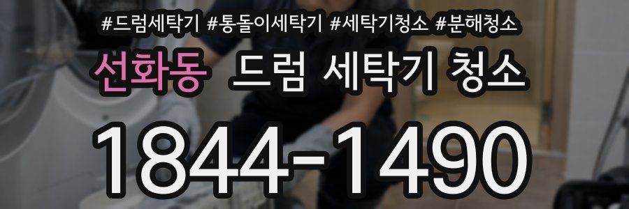 선화동 드럼 세탁기 청소