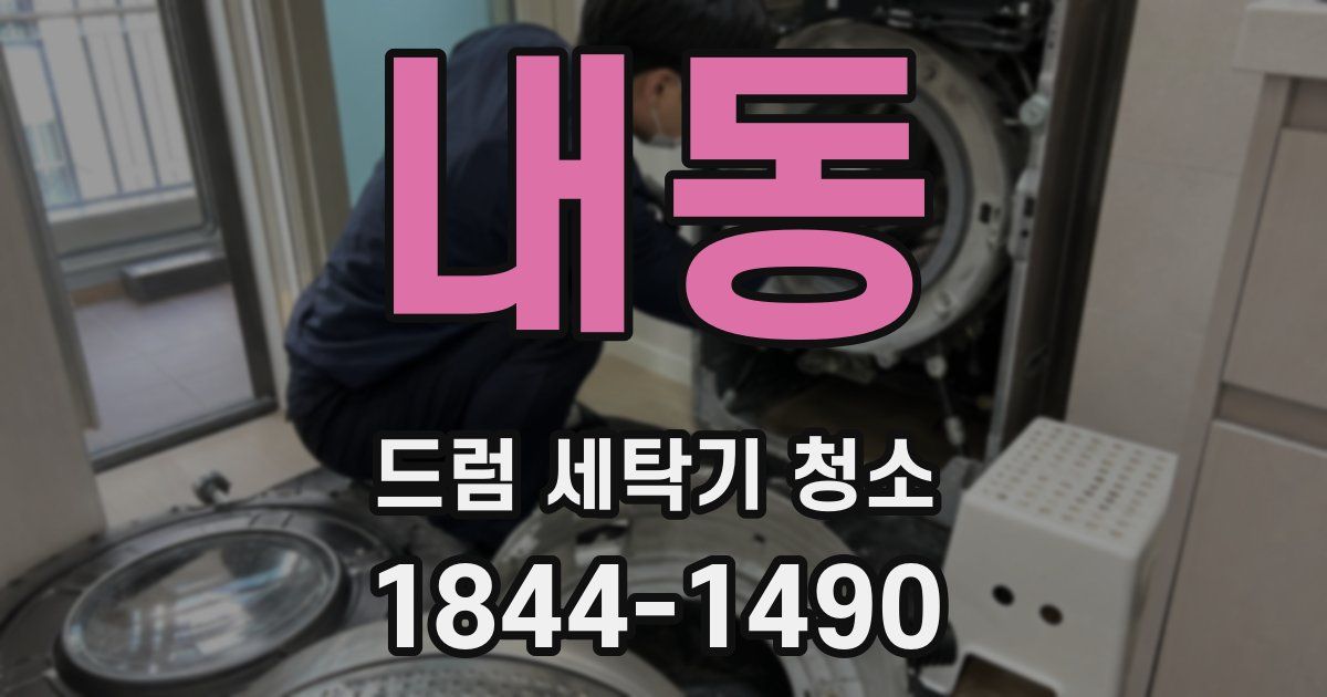 내동 드럼 세탁기 청소