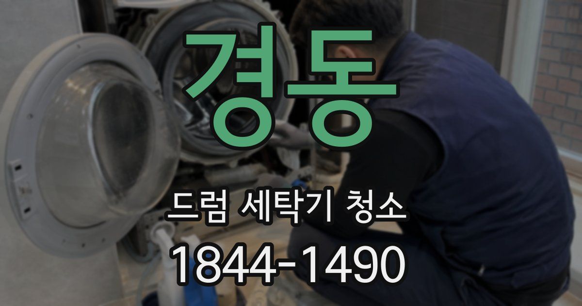 경동 드럼 세탁기 청소