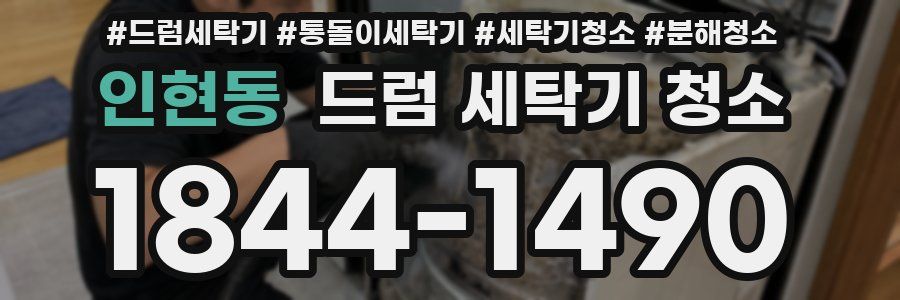 인현동 드럼 세탁기 청소