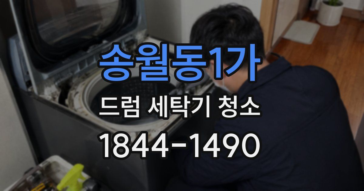 송월동1가 드럼 세탁기 청소