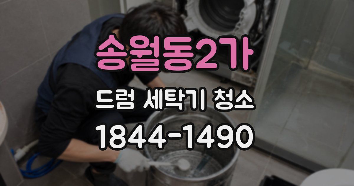 송월동2가 드럼 세탁기 청소