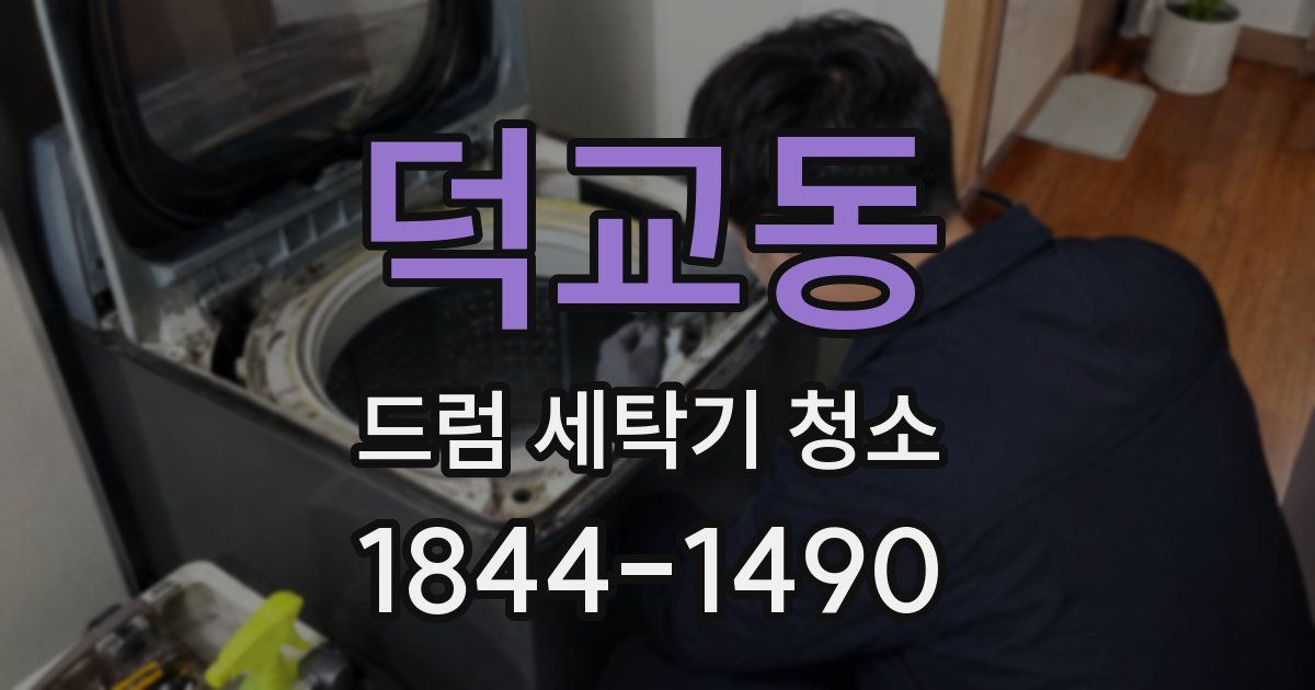 덕교동 드럼 세탁기 청소