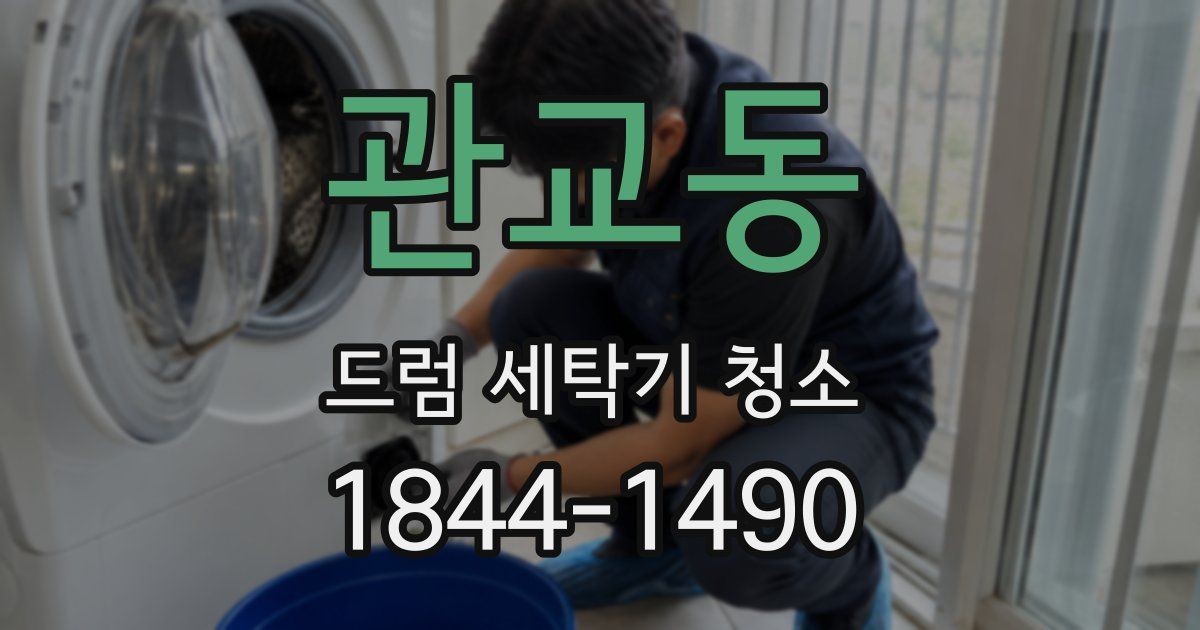 관교동 드럼 세탁기 청소