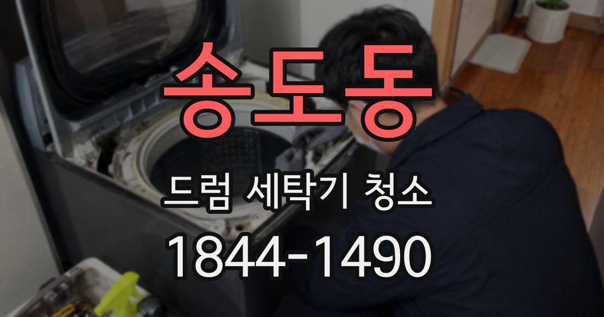 송도동 드럼 세탁기 청소