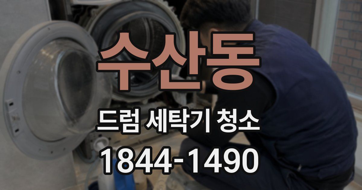 수산동 드럼 세탁기 청소