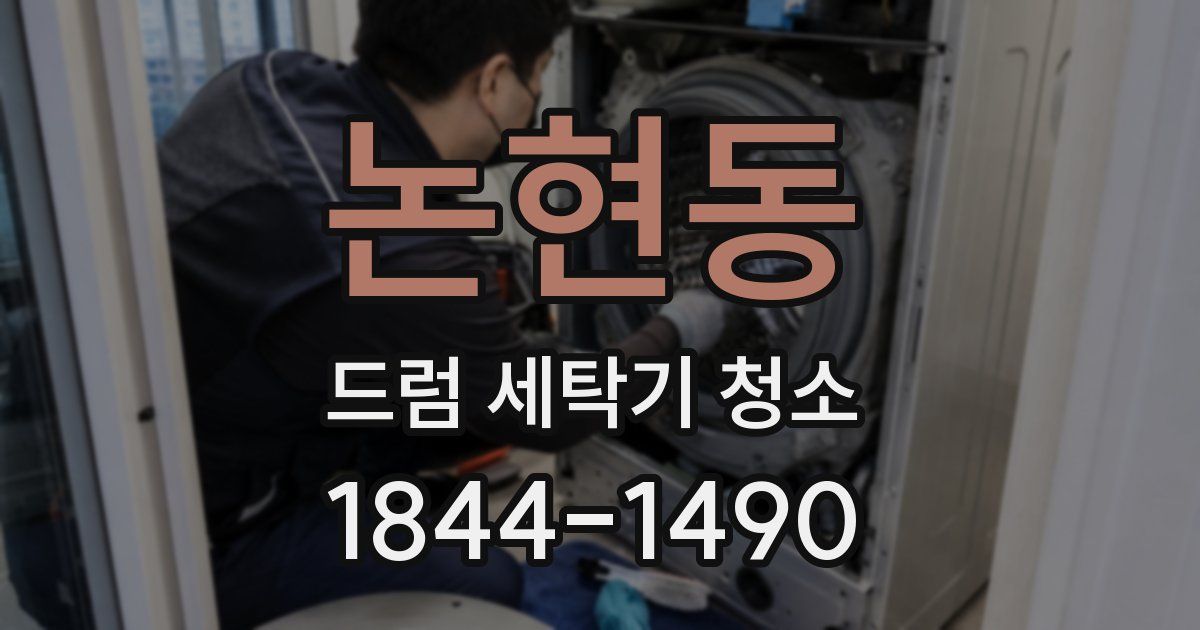 논현동 드럼 세탁기 청소