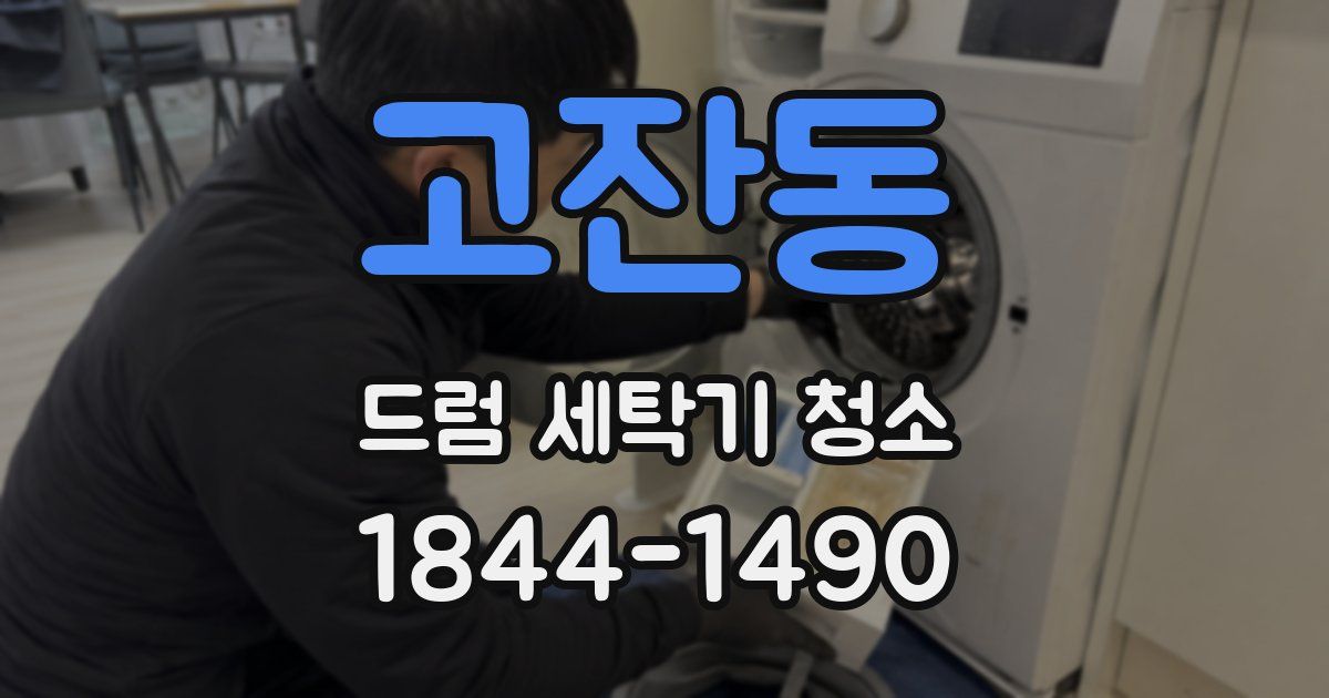 고잔동 드럼 세탁기 청소