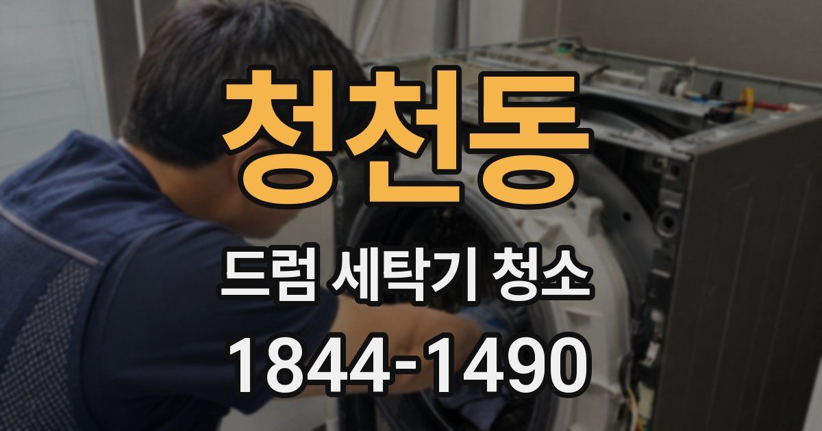 청천동 드럼 세탁기 청소