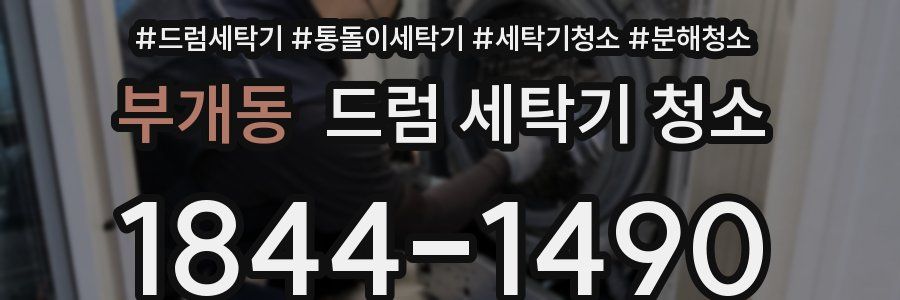 부개동 드럼 세탁기 청소