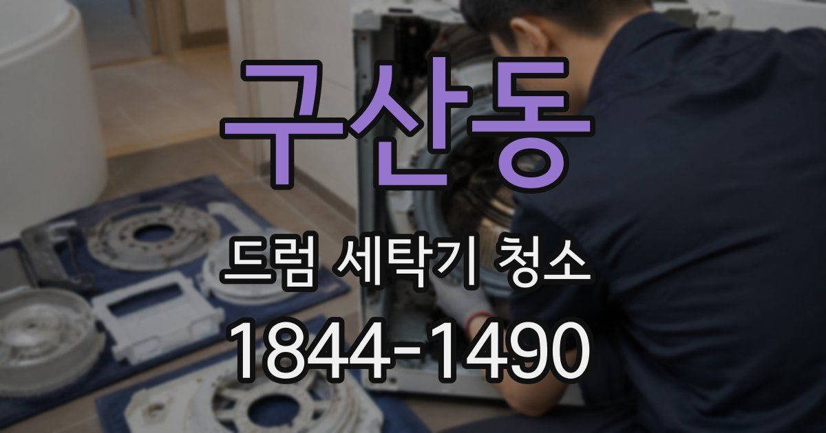 구산동 드럼 세탁기 청소