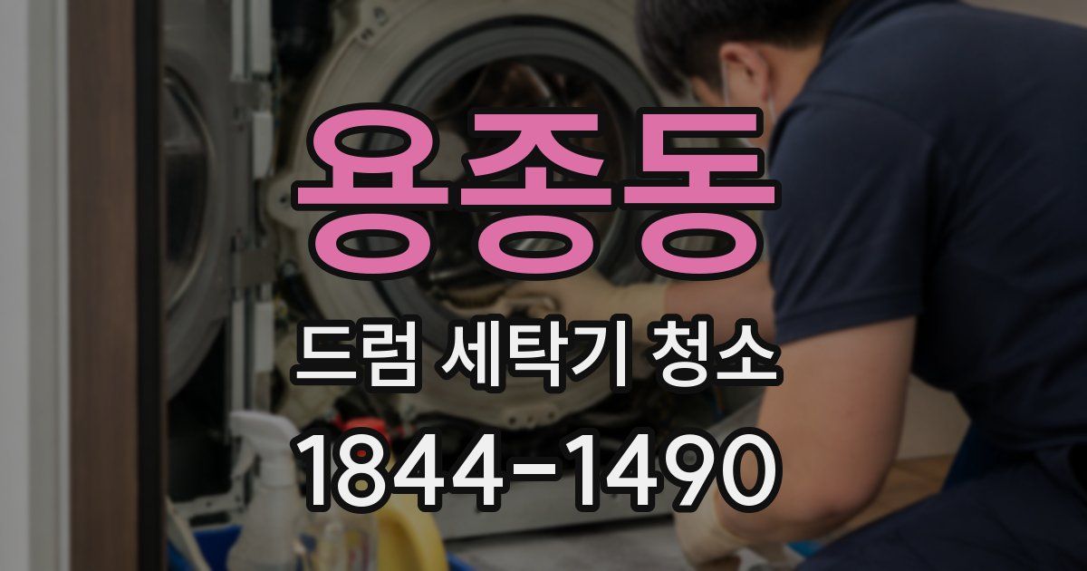용종동 드럼 세탁기 청소
