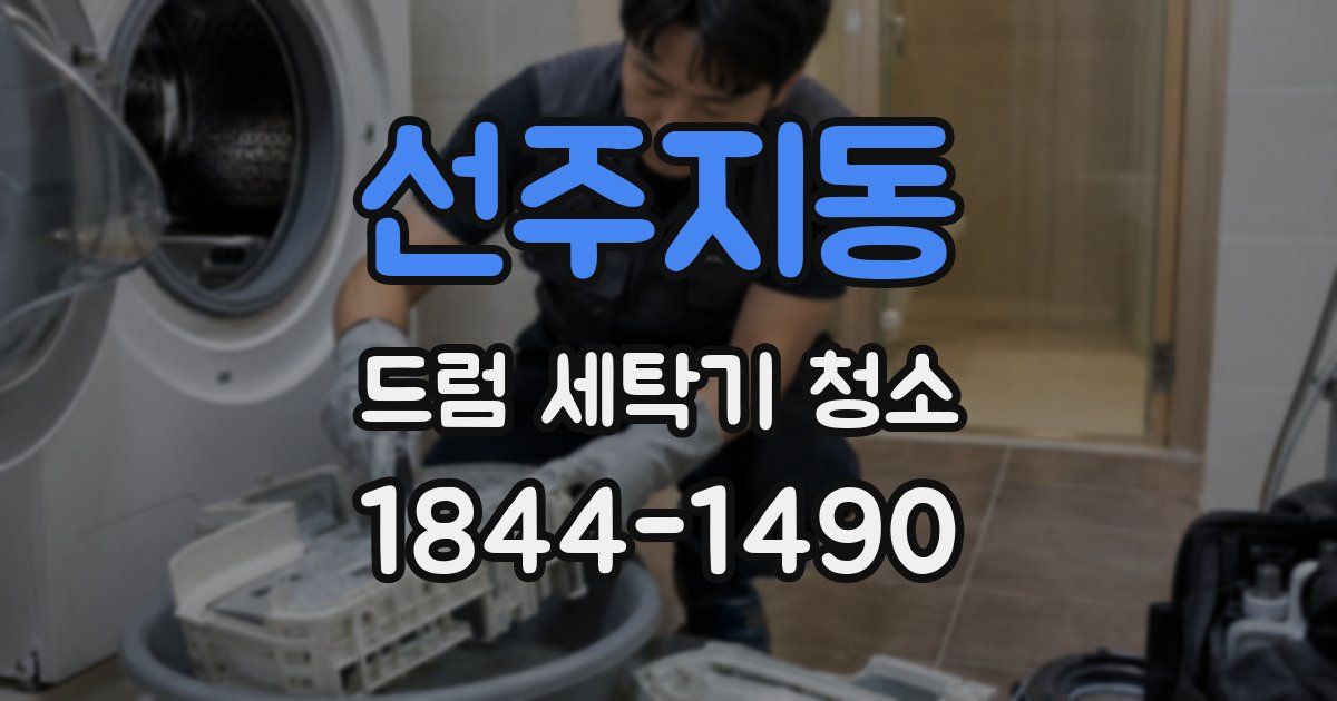 선주지동 드럼 세탁기 청소