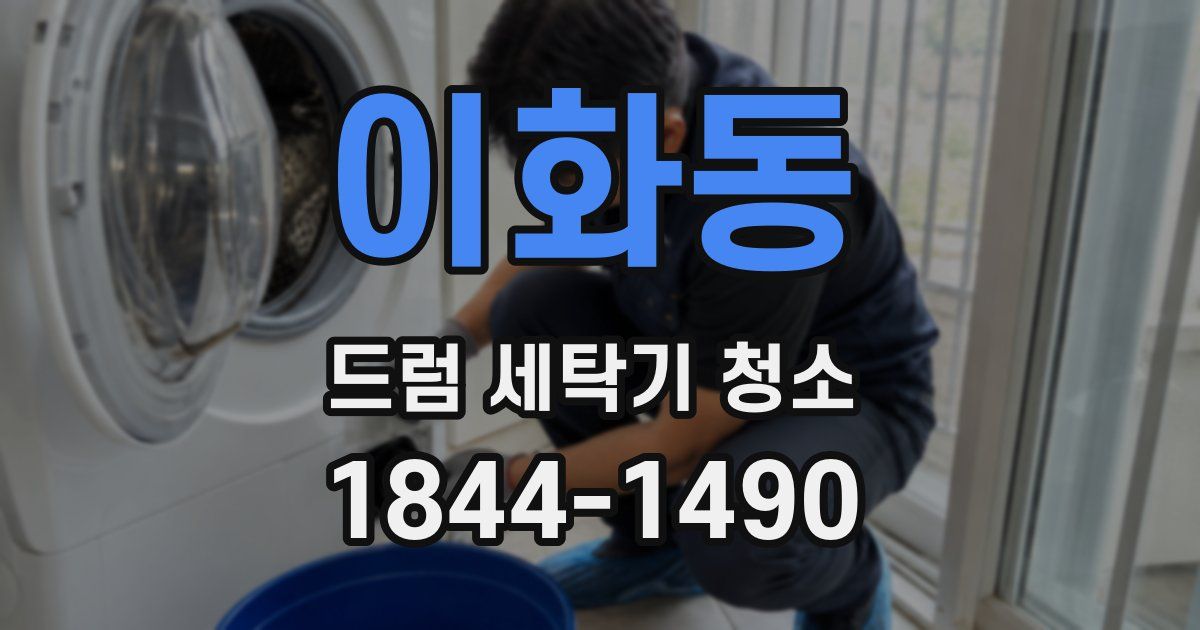 이화동 드럼 세탁기 청소