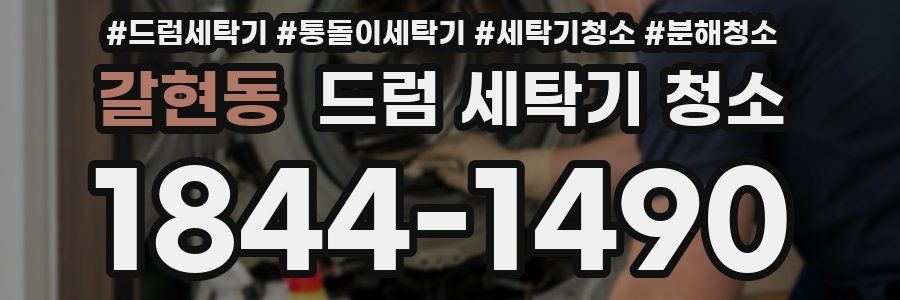 갈현동 드럼 세탁기 청소
