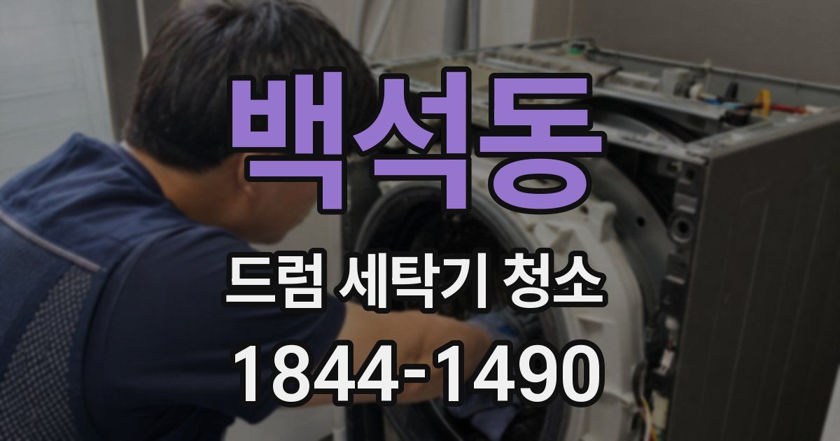백석동 드럼 세탁기 청소