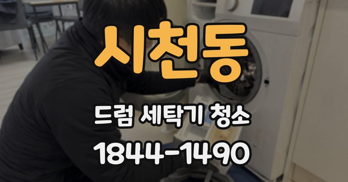 시천동 드럼 세탁기 청소