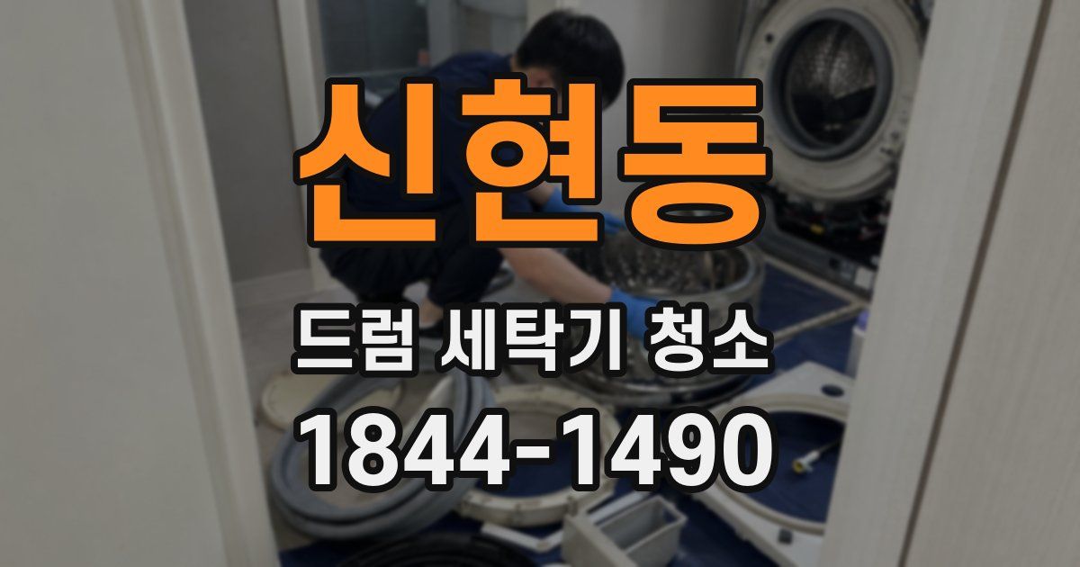 신현동 드럼 세탁기 청소