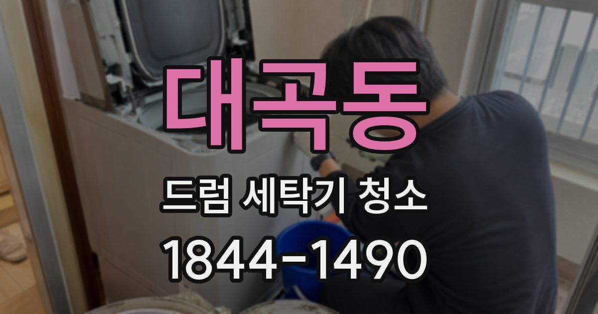 대곡동 드럼 세탁기 청소