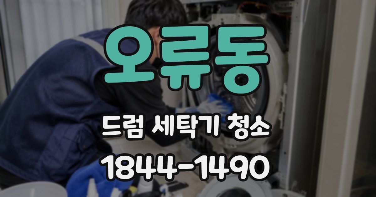 오류동 드럼 세탁기 청소