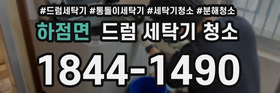 하점면 드럼 세탁기 청소