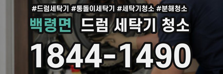 백령면 드럼 세탁기 청소