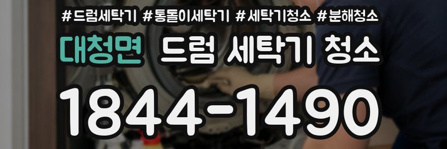 대청면 드럼 세탁기 청소