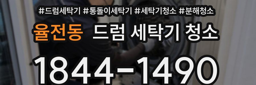 율전동 드럼 세탁기 청소