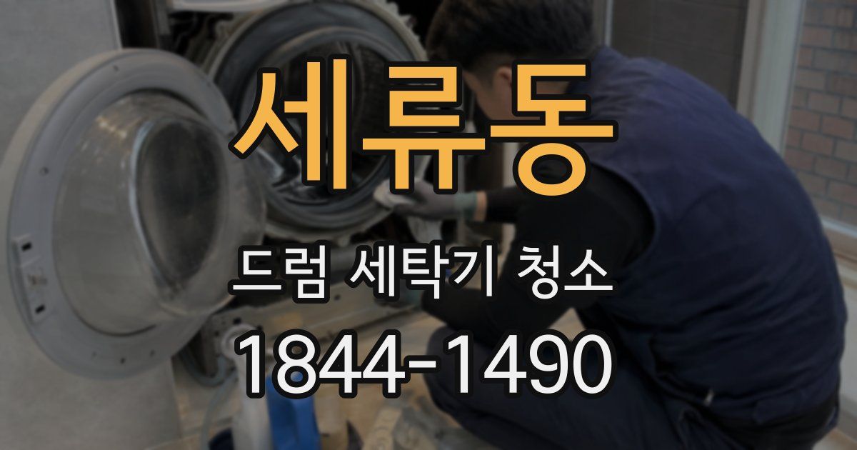 세류동 드럼 세탁기 청소