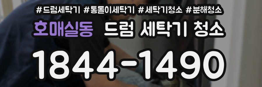 호매실동 드럼 세탁기 청소