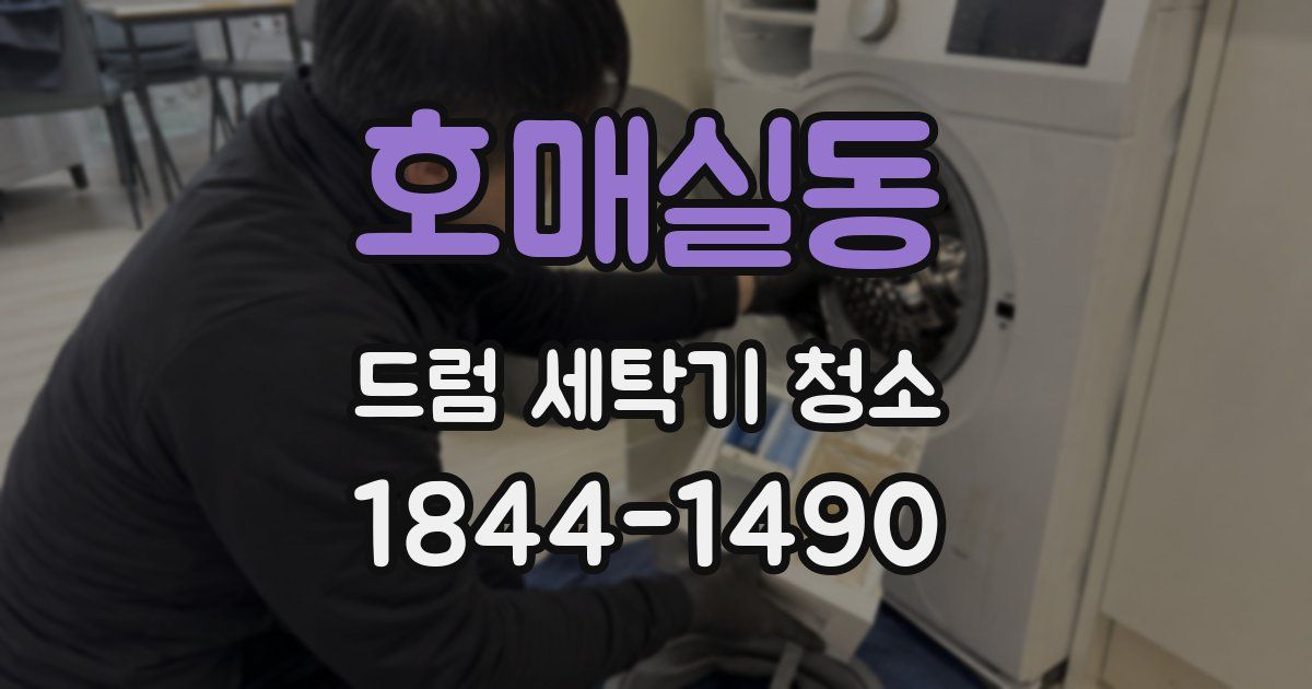 호매실동 드럼 세탁기 청소