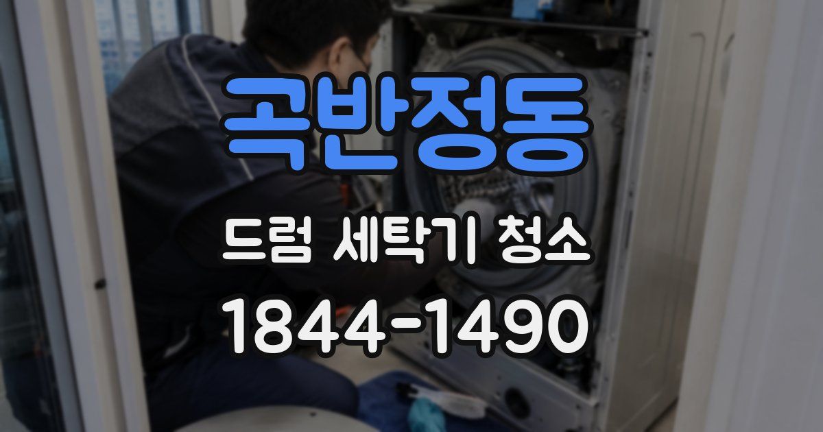 곡반정동 드럼 세탁기 청소