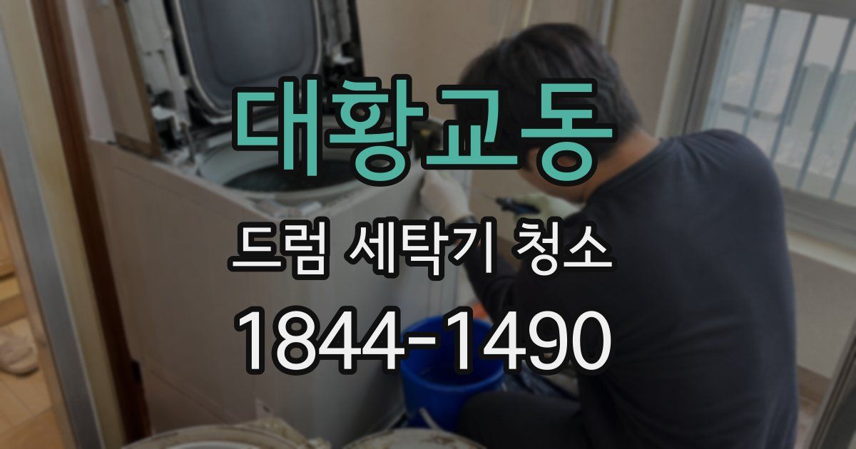 대황교동 드럼 세탁기 청소