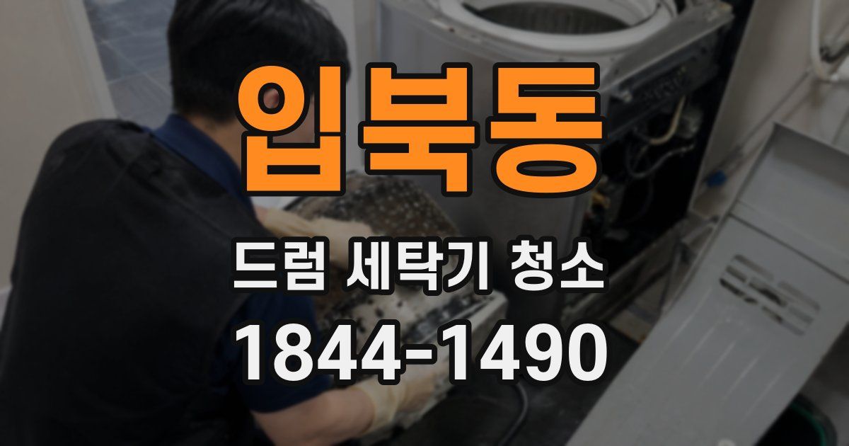 입북동 드럼 세탁기 청소