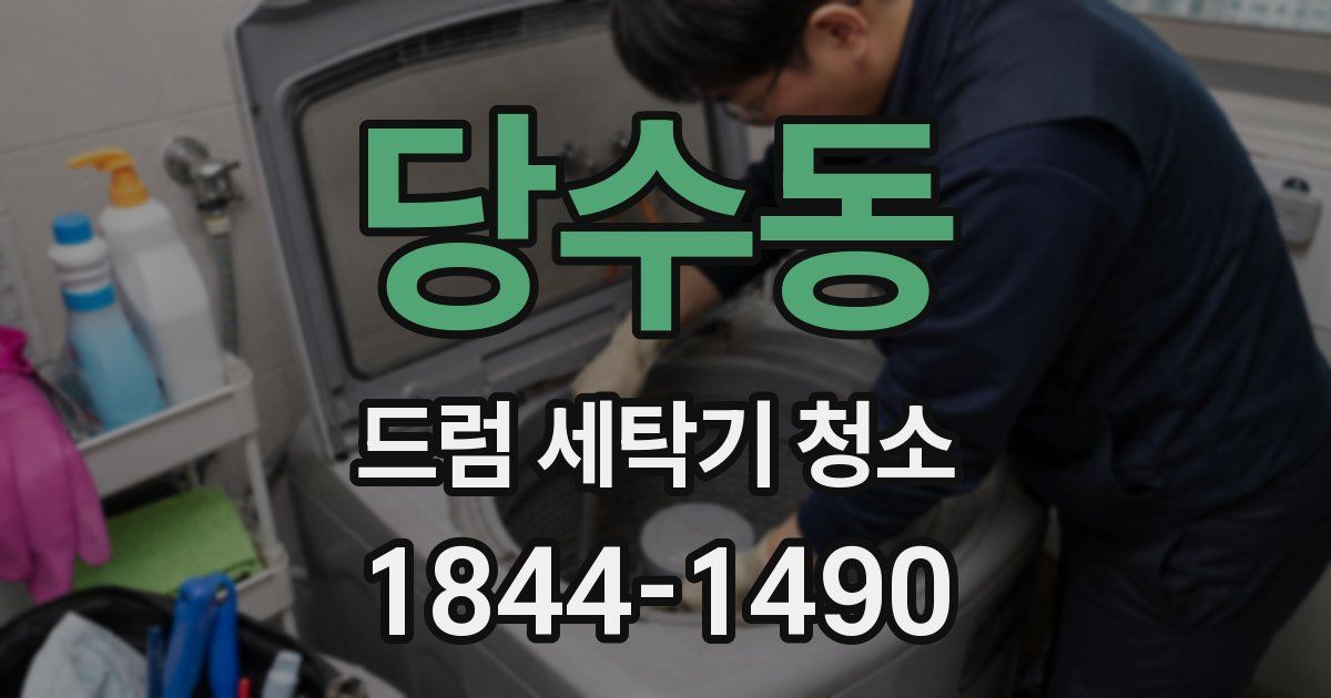 당수동 드럼 세탁기 청소