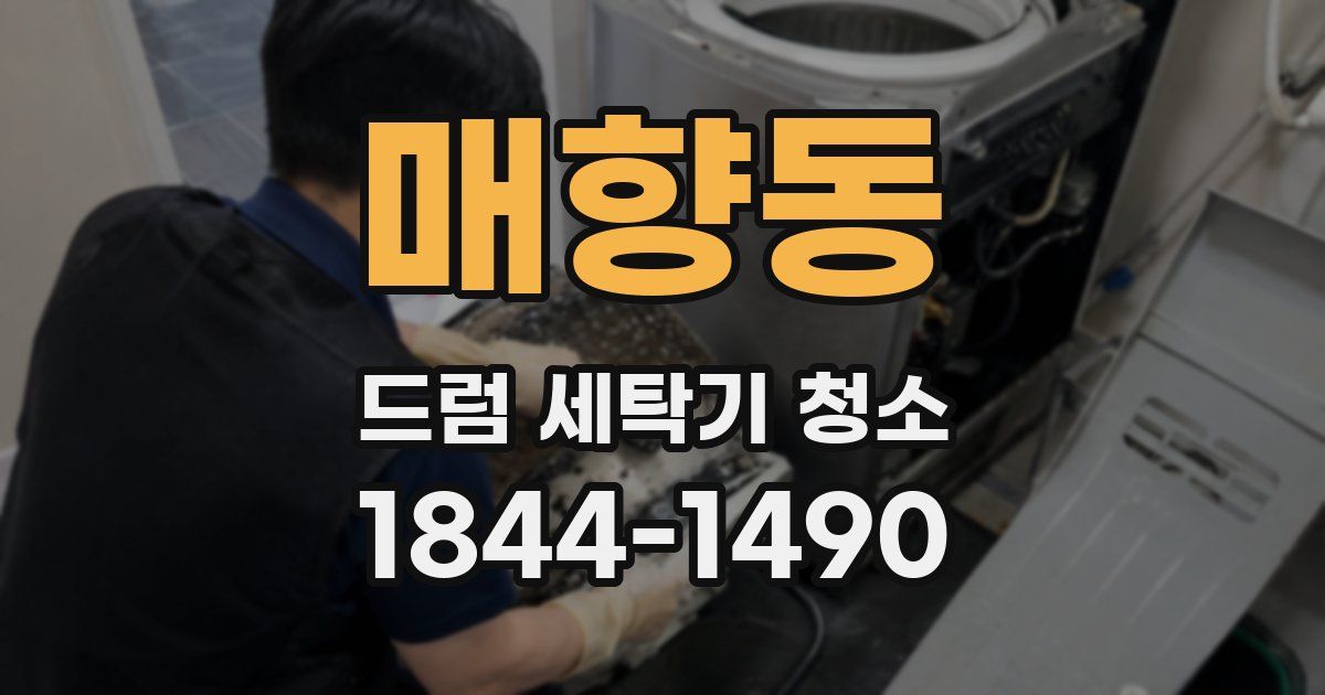 매향동 드럼 세탁기 청소