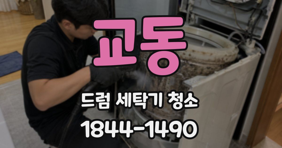 교동 드럼 세탁기 청소