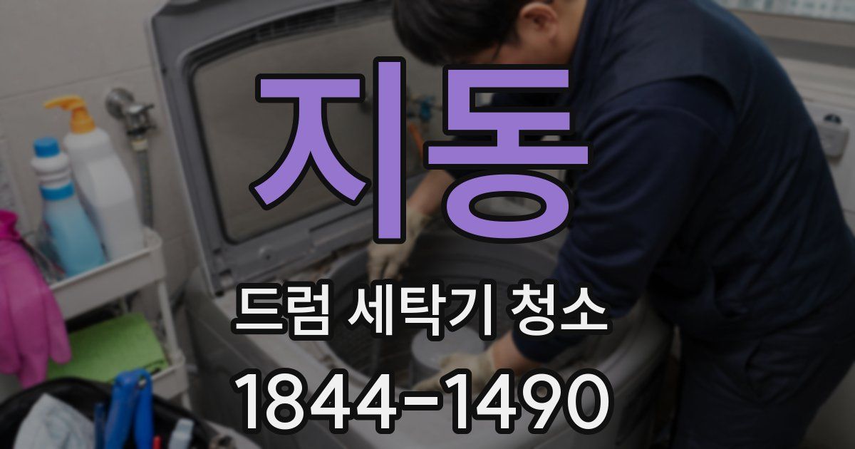 지동 드럼 세탁기 청소