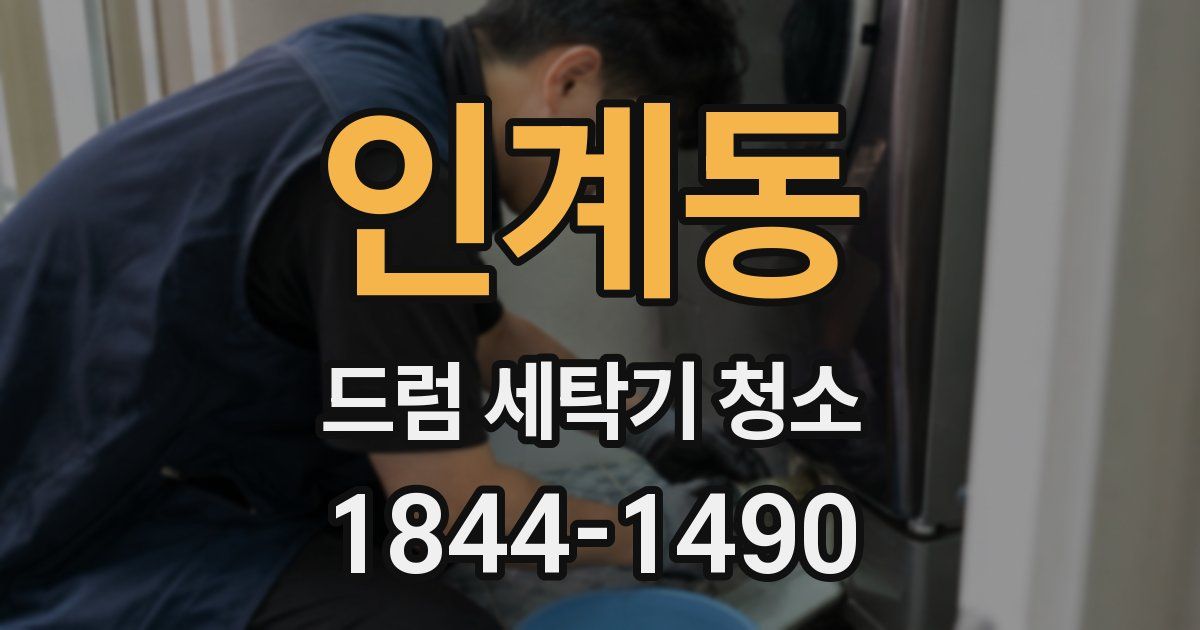인계동 드럼 세탁기 청소
