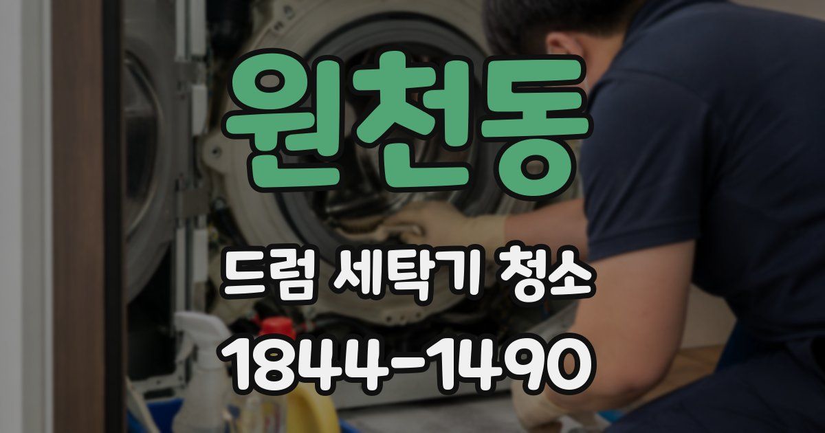 원천동 드럼 세탁기 청소