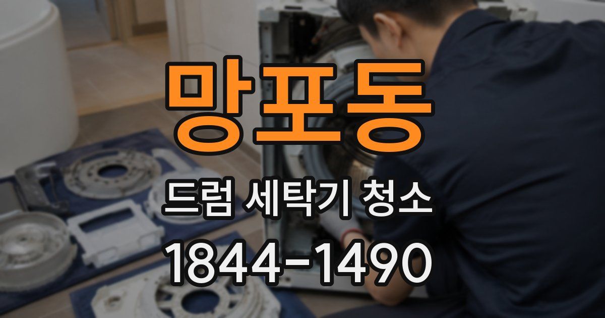 망포동 드럼 세탁기 청소