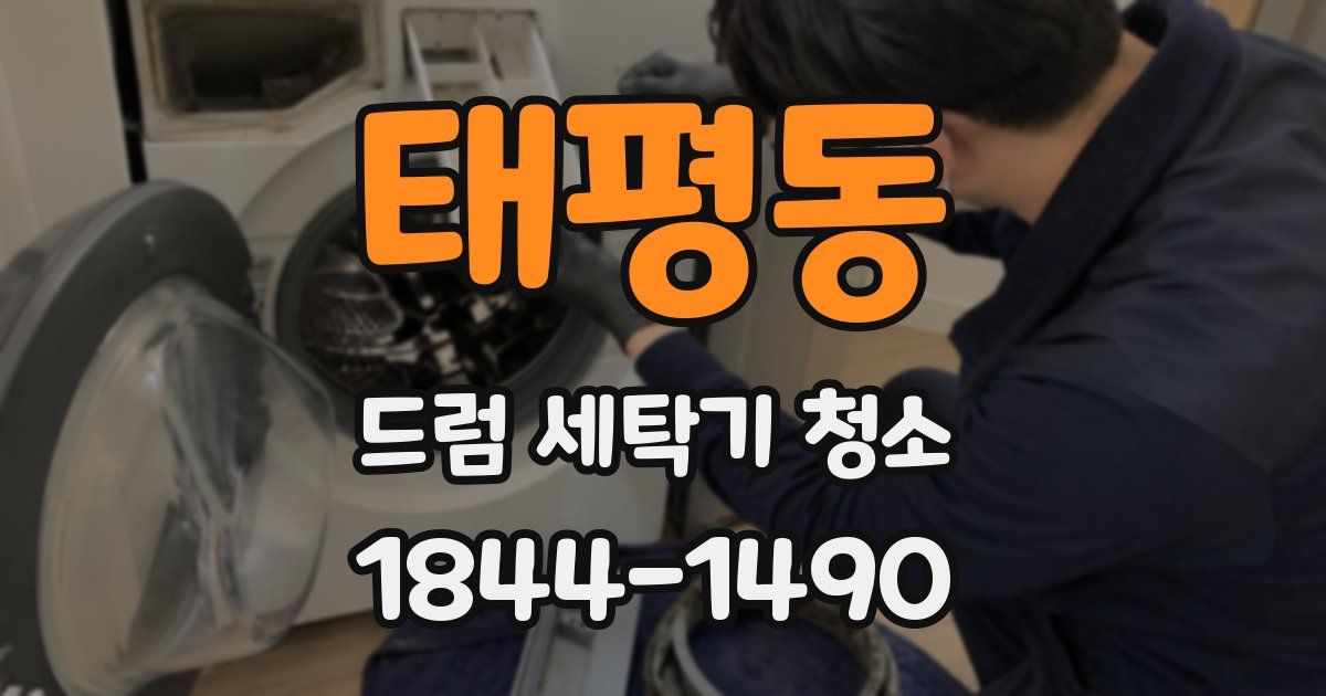 태평동 드럼 세탁기 청소