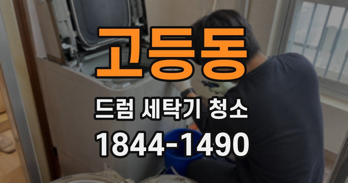 고등동 드럼 세탁기 청소